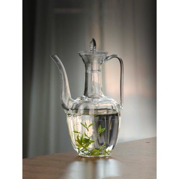 仿宋手執壺猴魁綠茶專用泡茶壺玻璃貴妃壺耐高溫燒水壺煮茶器單壺