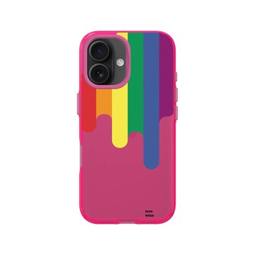 iPhone 16 Clear 粉漾桃 - Love in All ____ - lovewins-彩虹