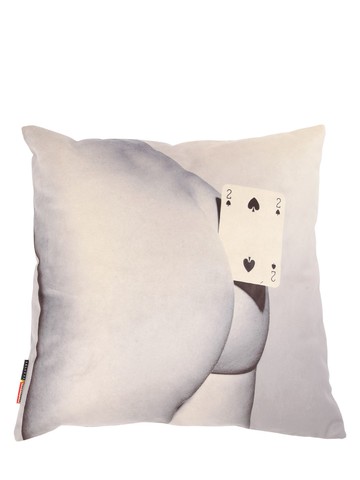 Two Of Spades Printed Cushion
