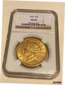 アンティークコイン NGC PCGS AU58 Liberty Double Eagle Gold Coin great appeal