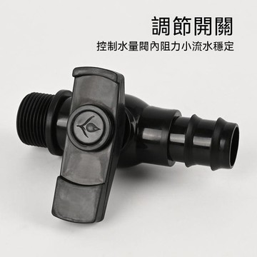 【三聯發票】軟管pe閥門螺紋管接頭 灌溉球閥開關塑料帶牙雙頭寶塔水閥大全 FGHD