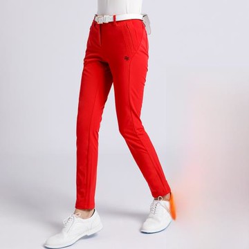 高爾夫球褲女加絨褲子秋冬保暖修身顯瘦彈力高腰百搭時尚運動長褲