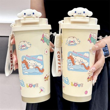 保溫杯🎀 雙飲保溫杯子ins高顏值大容量女生吸管簡約便攜可愛316不銹鋼水杯