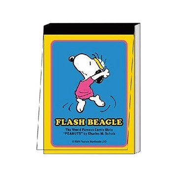 sun-star史努比迷你便條紙/閃光小獵犬/2款x50頁/共100頁/本