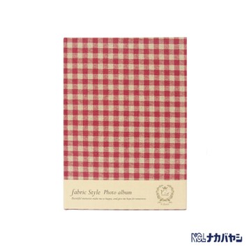 日本 Nakabayashi 自黏相本 麻布系列 日式格紋相本(粉)