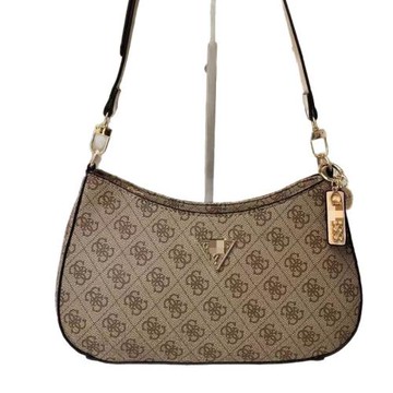 Gs猜家新款歐美簡約風子母包腋下純色餃子包吊飾翻蓋單肩斜挎