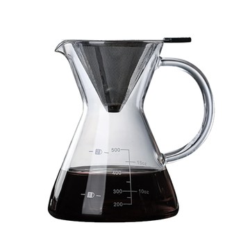 泡茶壺 日式免濾紙不銹鋼手沖咖啡壺 (600ml)