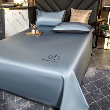 可水洗夏季純色冰絲涼席三件套雙人1.8m床笠簡約床單人空調軟席子