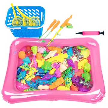 布羅奇 磁性釣魚玩具 67件組  1個  多色