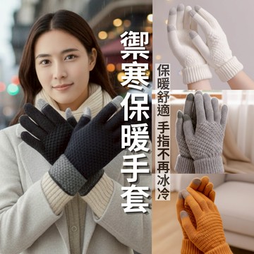 保暖手套 禦寒手套 秋冬成人款 手套 時尚穿搭 情侶搭配超適合 男女通用 高密度針織 加厚加絨 防寒 男飾長