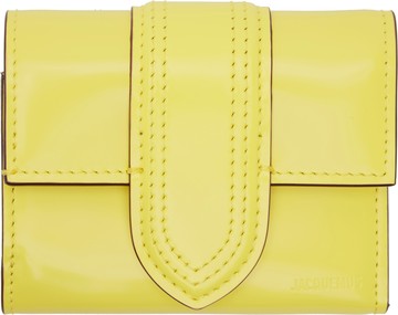 JACQUEMUS 黄色 Les Classiques 系列 Le compact Bambino 钱包