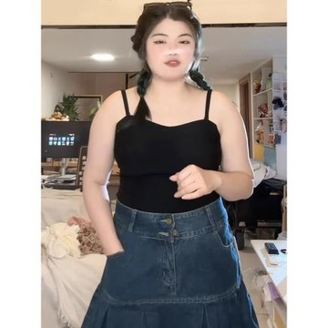 大碼一體文胸自帶胸墊吊帶背心女內搭春夏遮副乳顯瘦美背無袖上衣