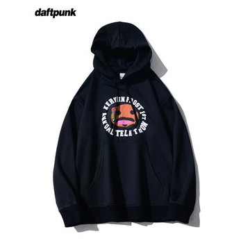 美式連帽衛衣男士春秋潮牌字母印花帽衫日系港風大碼重磅情侶外套