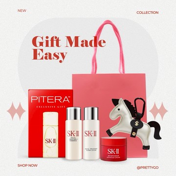 【SK-II】暢銷經典送禮組 (青春露+亮采化妝水+活膚霜) 附小馬吊飾 禮袋