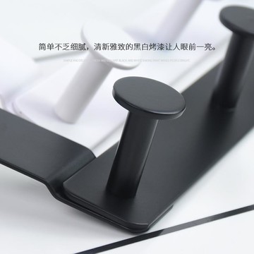 北歐風門后掛鉤5cm厚臥室門上掛衣架壁掛不限門厚免打孔無痕掛架