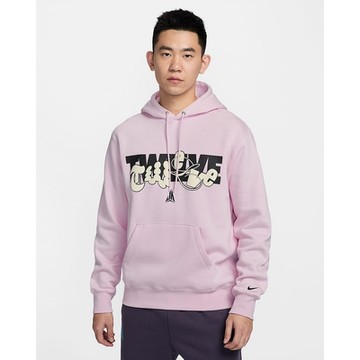 NIKE 耐吉 加絨 莫蘭特 籃球帽T 男連帽上衣-粉色 AS JA M CLUB BB PO HOODIE-FZ1039663