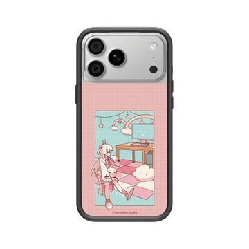 iPhone 18 Pro Max Mod NX -邊框背蓋組合 (相機按鈕) 黑 - 瑟拉斯蒂歐 - 白白虹 - 初始OP晃晃腿白比手機殼殼