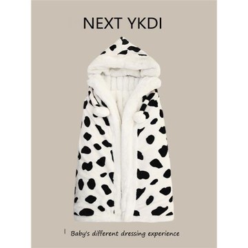 英國NEXT秋冬季嬰兒斗篷抱被加絨保暖防風男女寶寶兒童外出披風厚