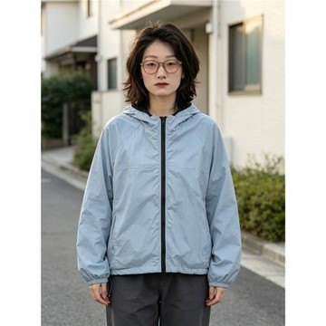 夢與野火 向陽雙面穿初秋外套女戶外開杉防風上衣連帽小個子夾克