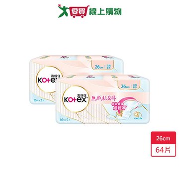 靠得住無感軟Q棉26cmx16片x2包 x 2入【愛買】