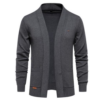 Business sweater knit cardigan高品質男士商務純棉毛衣針織開衫