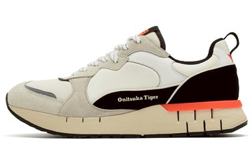 ONITSUKA TIGER BRAVON BEIGE GREY NEON ORANGE