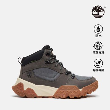 Timberland 男款灰色Motion Scramble防水中筒健行鞋│A6DD1EL8