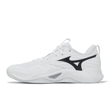 Mizuno 排球鞋 Wave Momentum Pro 男鞋 白 黑 緩衝 室內運動 羽排鞋 美津濃 V1GA2540-51