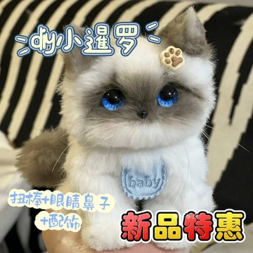 網紅爆款扭扭棒小狗小貓手作diy材料包女生玩具毛絨玩偶成品禮物 畢業禮物 交換禮物 手作材料包