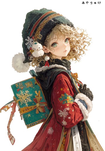 【11月新品】07-105-0204 人物貼紙 冬日女孩