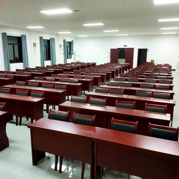 ??快速出貨 可開發票 大會議室主席臺實木辦公社區酒店公司員工培訓長條會議桌椅子組合