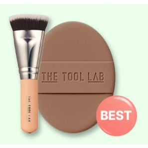 【現貨】THE TOOL LAB｜貼膚水光粉底刷雙件組