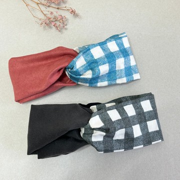 百搭方格 | 交叉髮帶