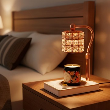 【Les nez 香鼻子】北歐香氛融蠟燈-方鑽白金 (USB+定時)