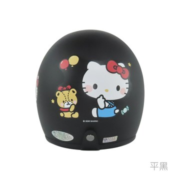 華泰 安全帽 K-803 KT06 KITTY 小熊款 平黑 復古帽 全拆洗 卡通圖案 正版授權 半罩