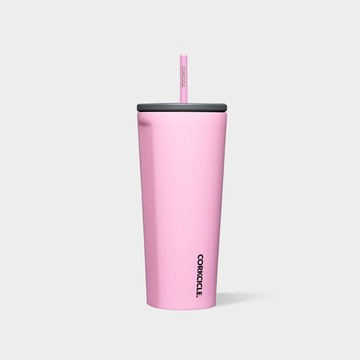 CORKCICLE 三層真空吸管杯 700ml-櫻花粉