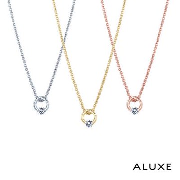 ALUXE 亞立詩 18K金 鑽石項鍊 約定 NN0802