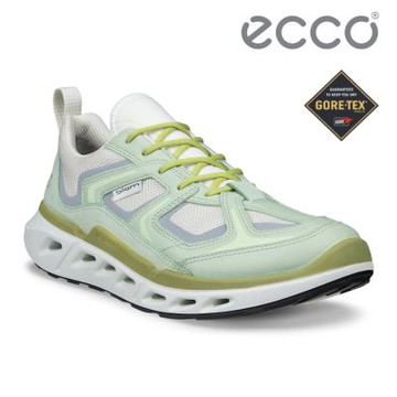 ECCO BIOM 720 W 健步休閒織物防水運動鞋 女鞋 抹茶綠/白色 水泥灰/抹茶綠/銀色