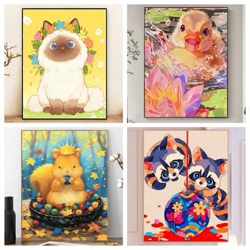 💛盒裝💛台灣現貨💛 DIY鑽石貼畫 新款5D鑽石畫 手作 新年鑽貼 手工點鑽畫 水鑽 黏鑽畫 大幅 立體貼鑽畫 滿鑽