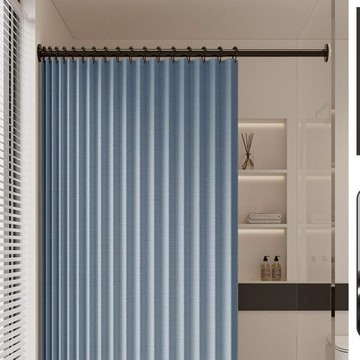 【防水隔斷】定製三側磁吸浴簾隱形折疊防水佈套裝衛生間幹濕分離隔斷簾洗澡簾