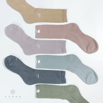 HOWDE LAB 襪 " LOW-KEY " 奶茶 粉 紫 淺藍 深藍 綠 低調色盤 莫蘭迪色 中高筒襪 (布魯克林) 21SS03-