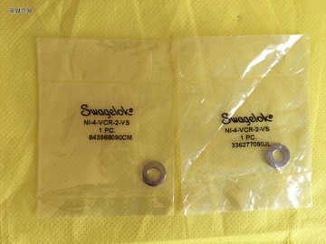 Swagelok NI-4-VCR-2-VS 世偉洛克 1/4 無爪鎳無電鍍平墊片
