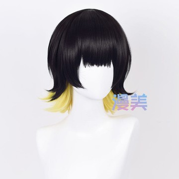 【川澤百貨】漫美 漫美 藍色監獄 蜂樂回 cos假髮 頭皮頂 黑黃拼色