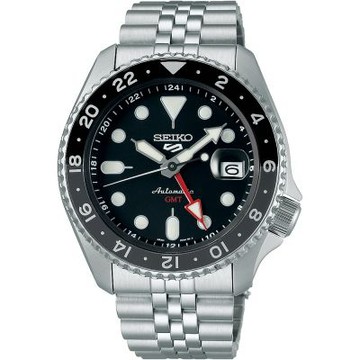 SEIKO 5 Sports 精工 全新GMT 雙時區機械錶 SSK001K1/4R34-00A0D
