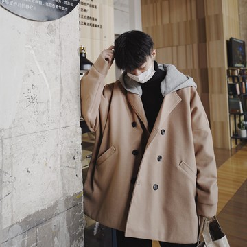 FINDSENSE品牌 秋冬季 新款 韓國 嘻哈純色 個性 長袖 運動 妮子 拼接 寬鬆顯瘦 外套  時尚 潮流上衣