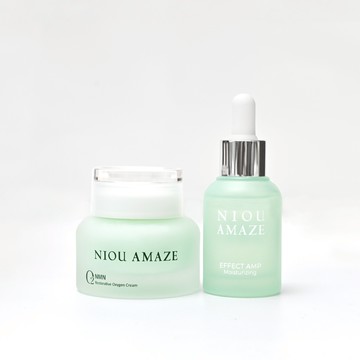 O₂修護水氧霜50g+縮時保濕安瓶30ml