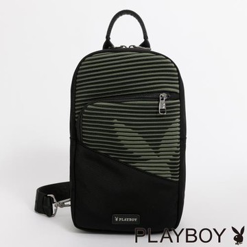 PLAYBOY - 單肩背包 Flow系列 - 綠色