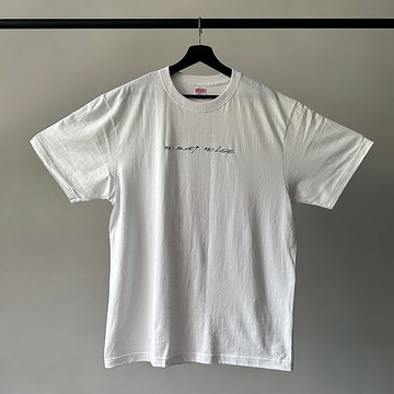 HYOKOU_hat logo 標語 短袖上衣 白色