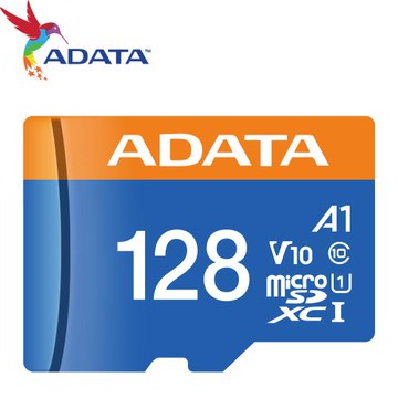 ADATA 威剛 128GB 100MB/s U1 microSDXC UHS-I V10 A1 記憶卡