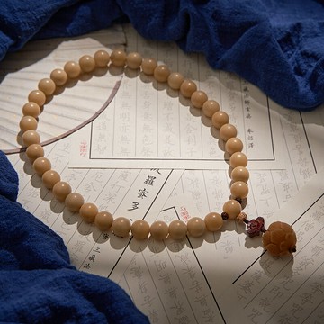 天然風化菩提根36子白玉菩提籽手持念珠p234流蘇佛珠手串文玩手鏈